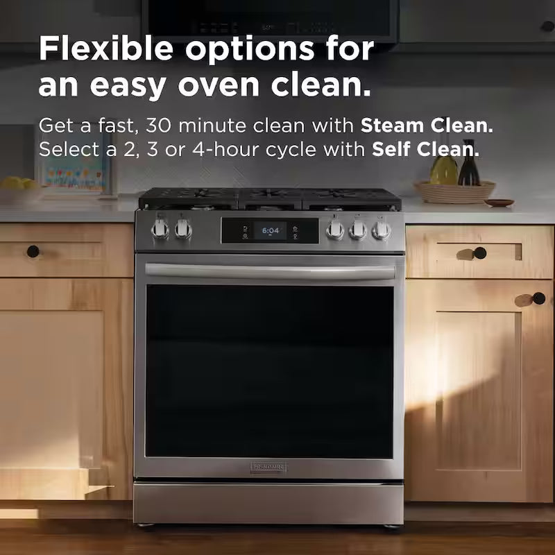 30 in. 5 Burner Slide-In Gas Range with Air Fry Stainless Steel R435372
