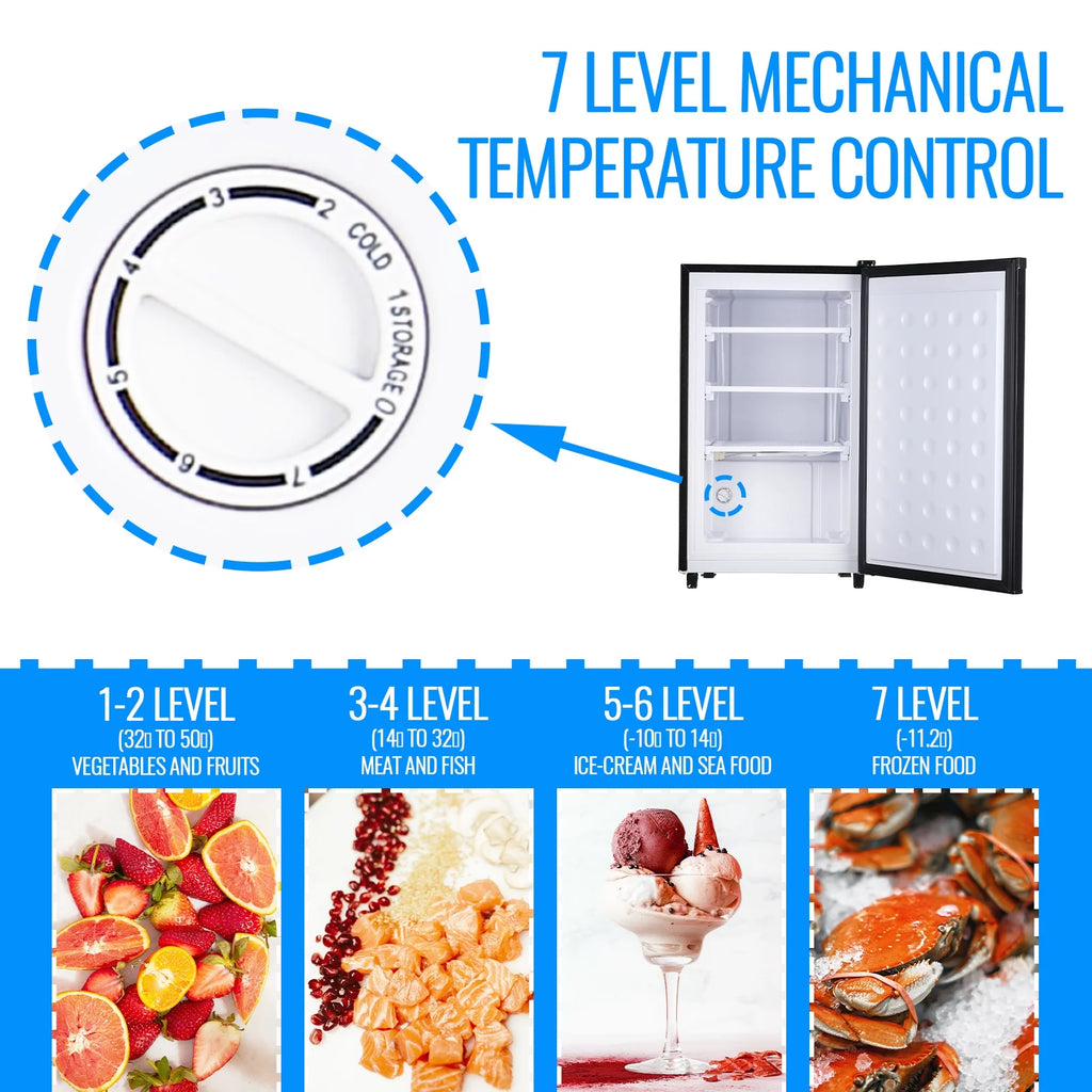 Black Upright Freezer R58802