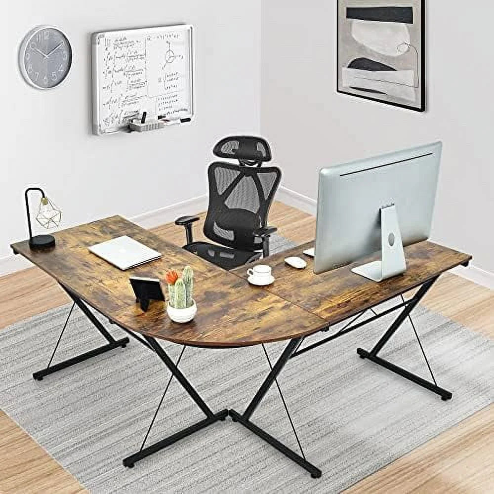 L-Shaped Black Gaming Desk H852284