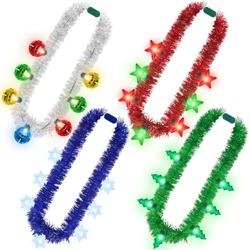 4 PCS Christmas Lights Necklace D454724