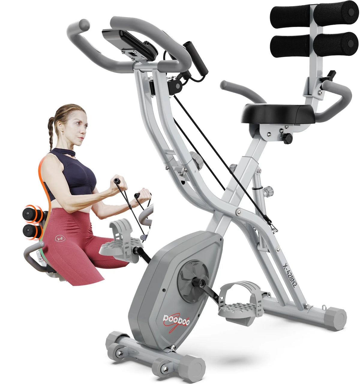 Indoor Cycling Stationary Belt Drive Exercise Bike D657