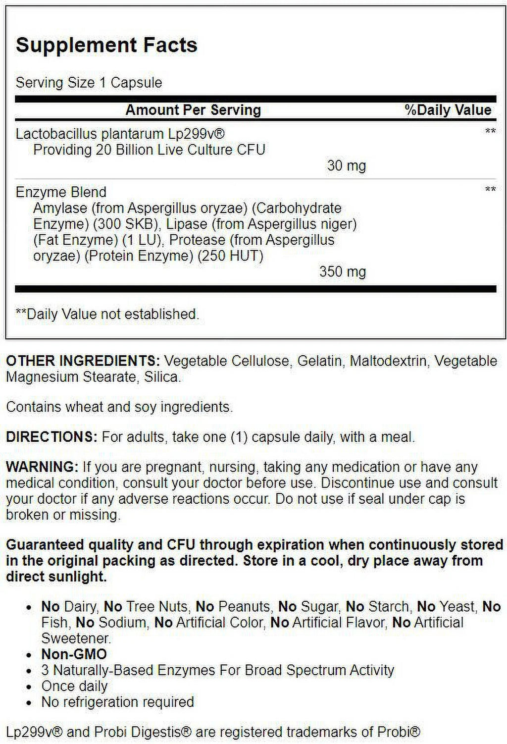 Probiotic Complex+ 20 Billion Cfu 60 Caps Q103130