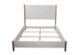 King Wood Panel Bed in White H692