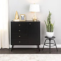 4-drawer Chest with Door Drifted Gray Q1031