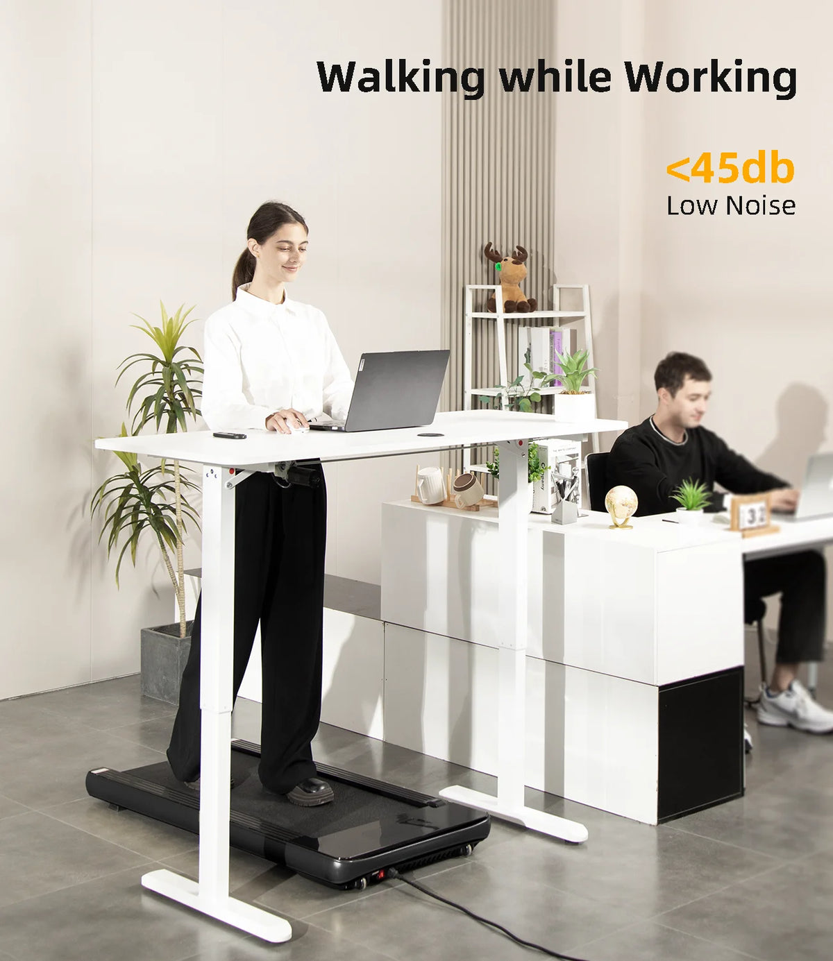 Under Desk Treadmill with Remote Control LED Display N2242
