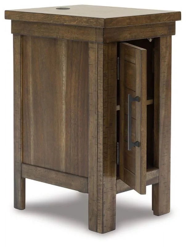 Chairside End Table Grayish Brown K76958