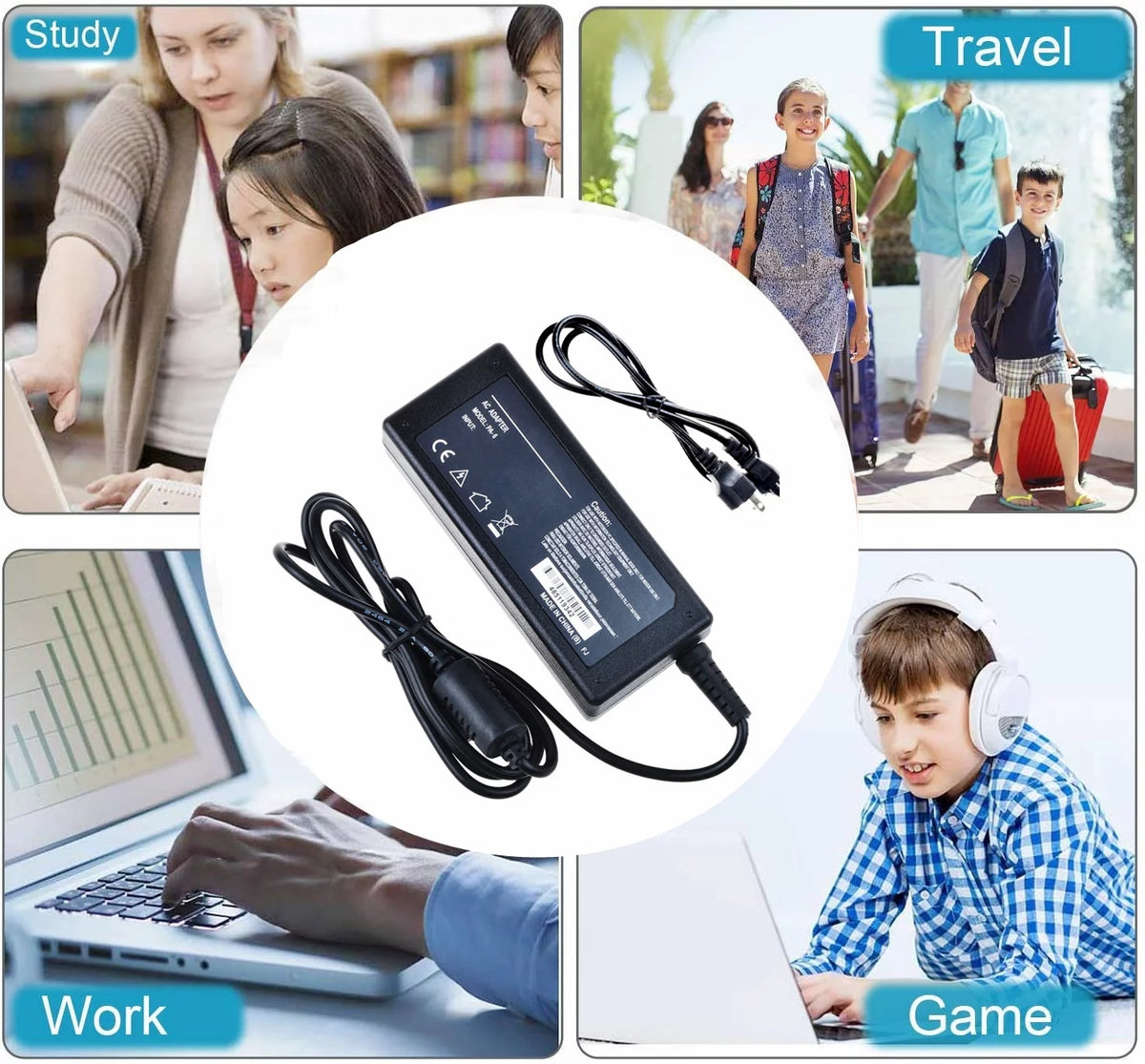 Compatible AC / DC Adapter Replacement for Asus 15.6 Laptop Charger P5114