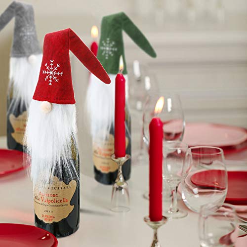 6 Sets Christmas Wine Bottle Cover Hats Z305