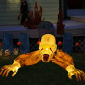 Lighted Skeleton Zombie Stakes Halloween Decor L998188