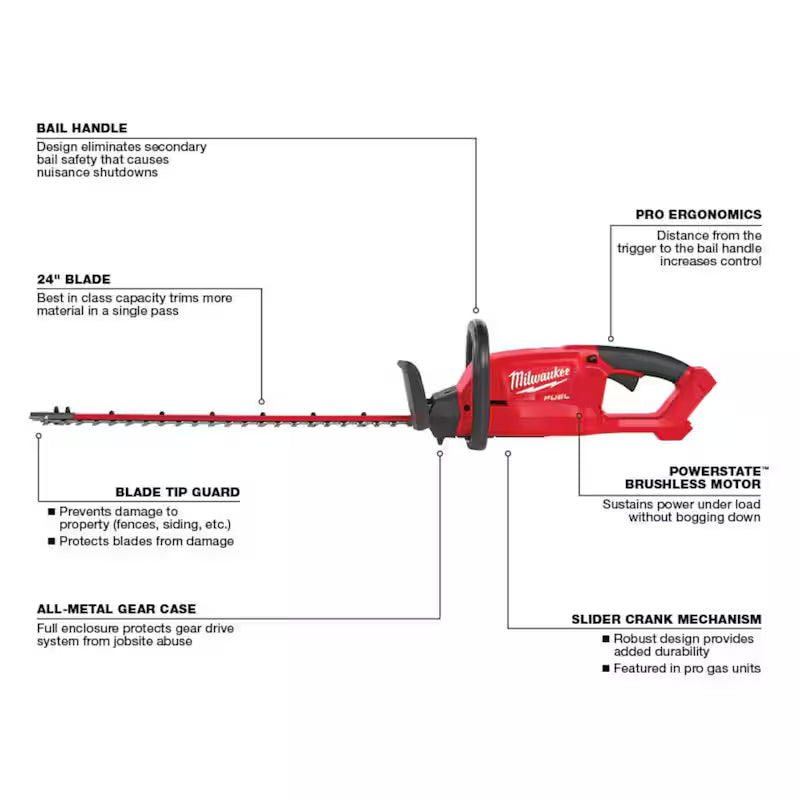 Brushless Cordless 21 in. Self-Propelled Lawn Mower with Hedge Trimmer W763