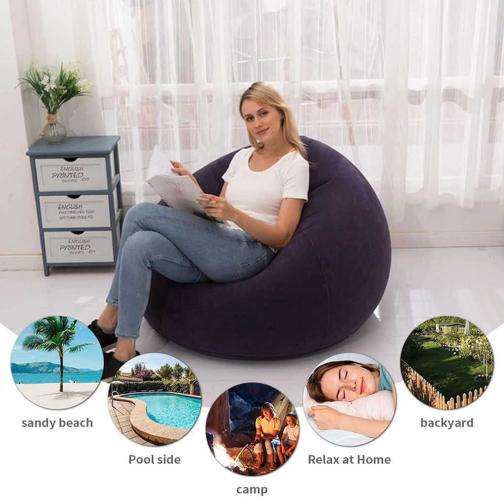 Inflatable Deck Chair with Air Pump T957224