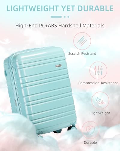3 Piece Hardside Spinner Luggage Set with TSA Lock Z7037