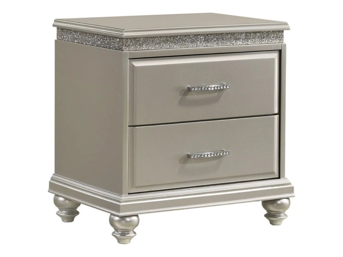 King Panel Bed Dresser Mirror Nightstand Chest Wooden Bedroom Furniture Set Z977