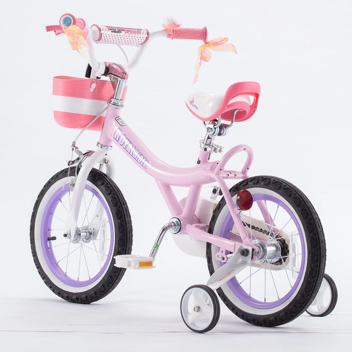 14 In. Beginner Bicycle with Training Wheels and Basket J5088