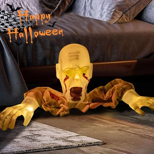 Lighted Skeleton Zombie Stakes Halloween Decor L998188