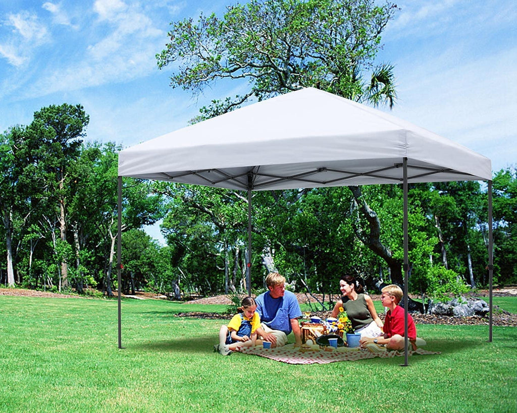 10' x 10' White Pop up Canopy Tent Y5498