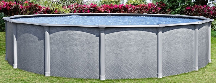 15' Round 54 Resin Protected Steel Wall Above Ground Swimming Pool U521782