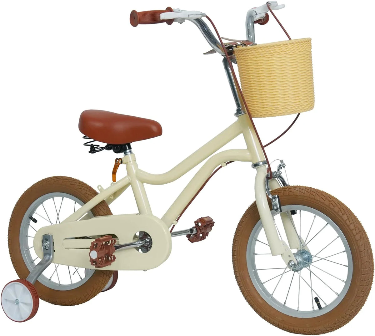 16 inch Kids Bike with Training Wheels and Basket E6683