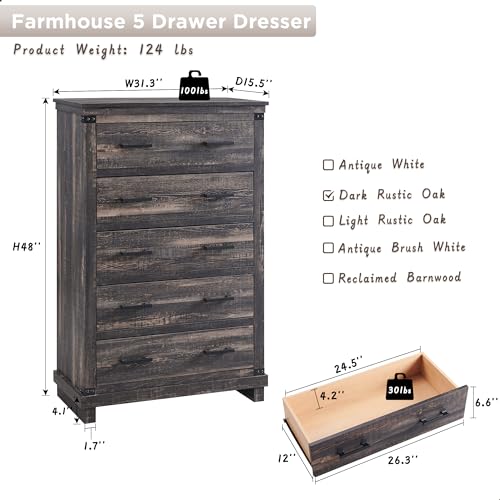 8 Drawer Wood Dresser I885