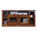 66 in. Poplar TV Stand with Bookcase Sides D743