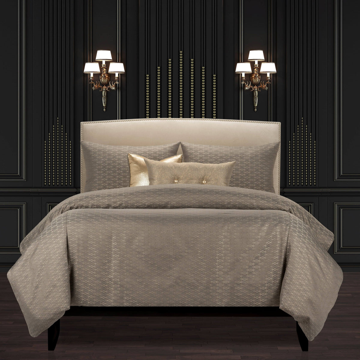 White Twin Luxury Bedding Set T2438
