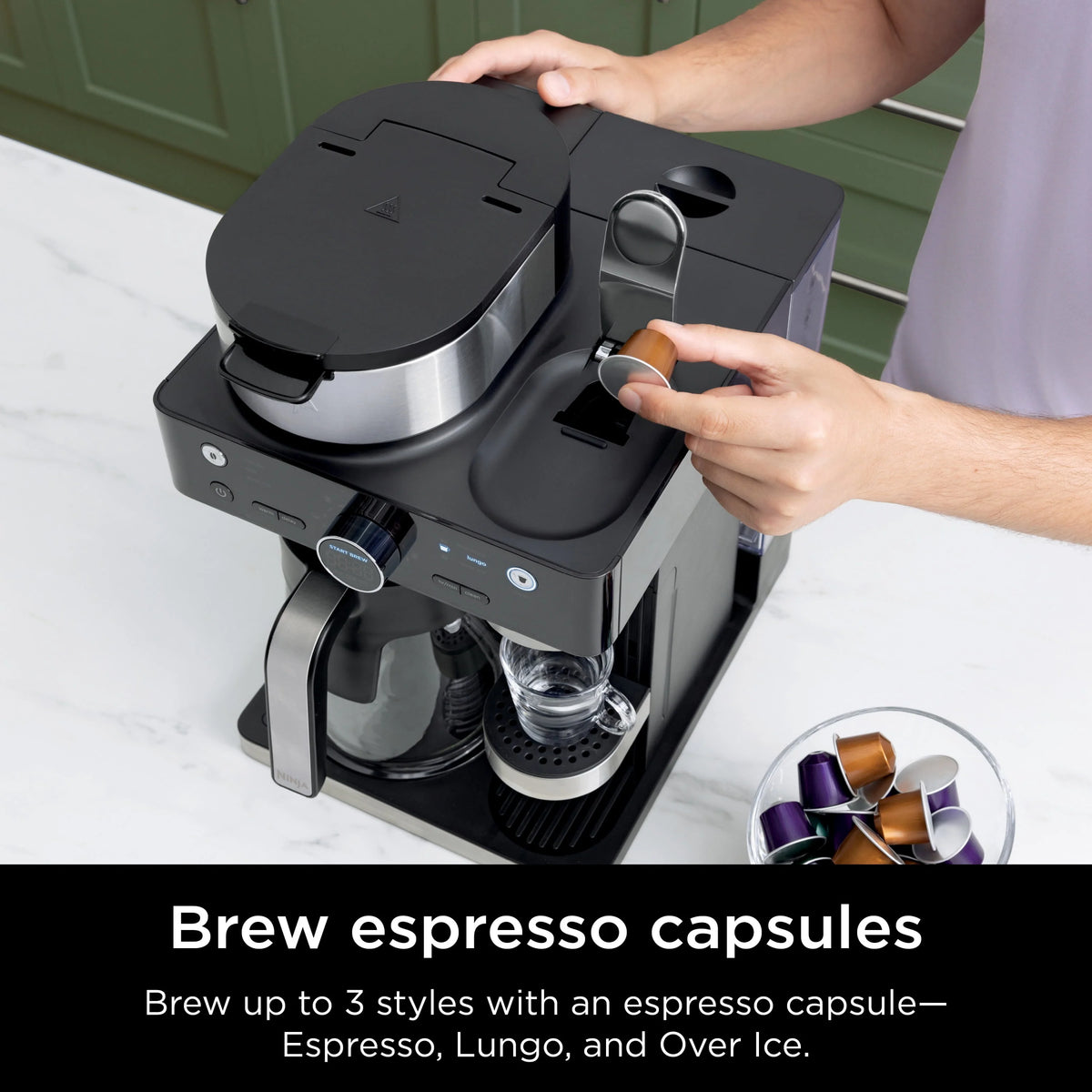 Single-Serve Coffee & Espresso Capsule Compatible System Z115617
