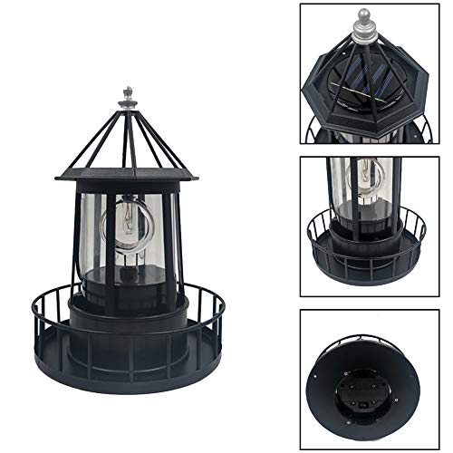 LED Solar Powered Lighthouse Waterproof Garden Statue Lights E872