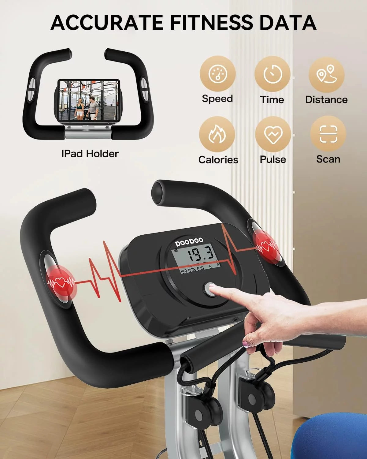 Indoor Cycling Stationary Belt Drive Exercise Bike D657