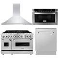 48 In. Dual Fuel Range, Range Hood, Microwave Drawer, Dishwasher V6685