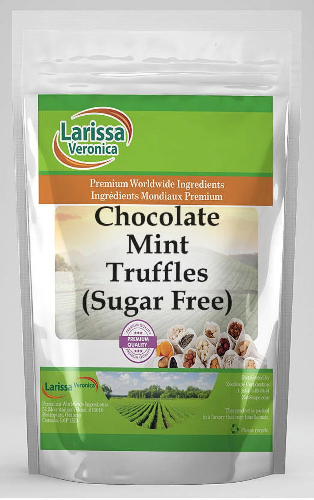 Sugar Free Chocolate Mint Truffles 8 oz F4486