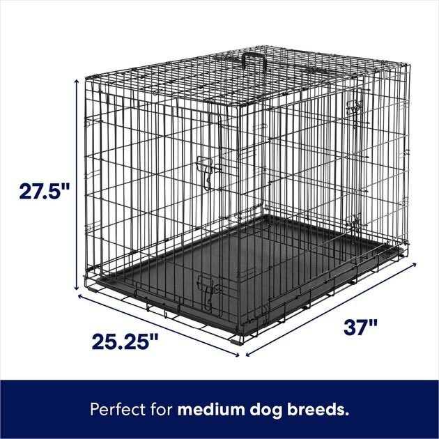 Heavy Duty 3 Door Collapsible Wire Dog Crate I244050