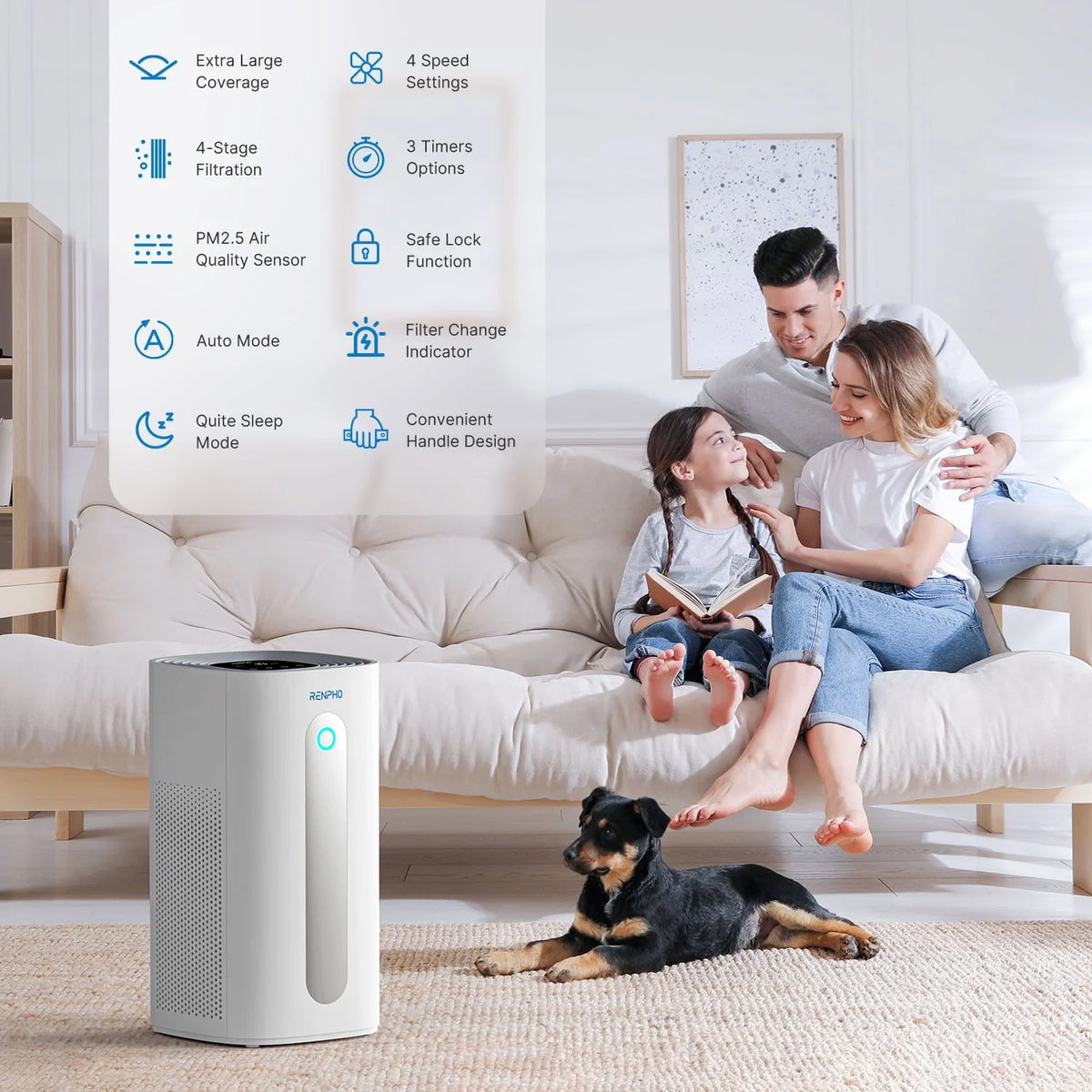 True HEPA Air Purifier White P6237