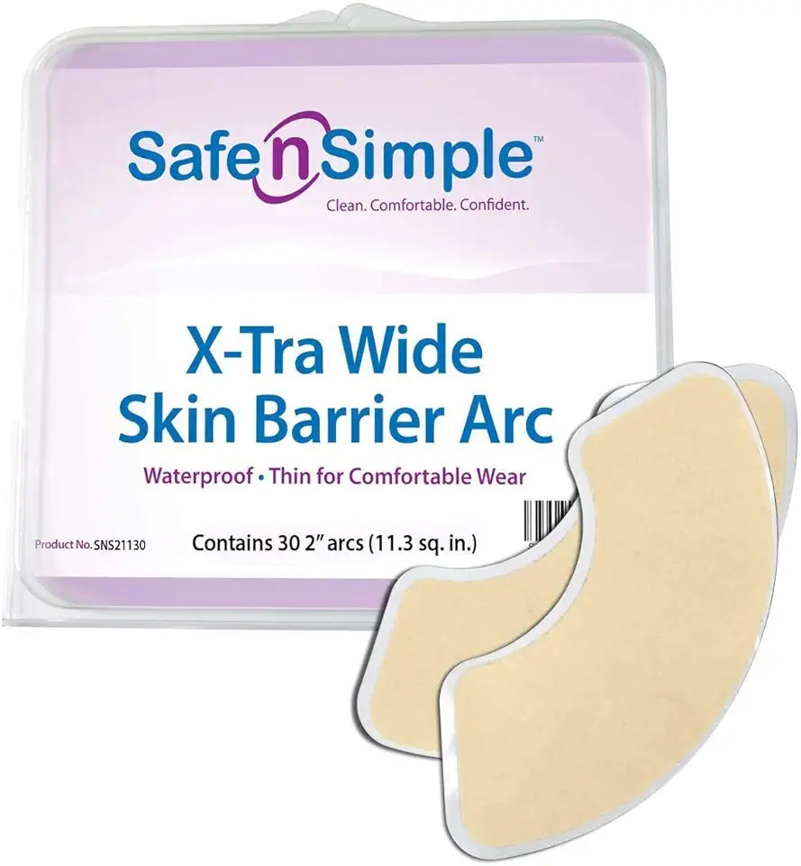 Extra Wide Hydrocolloid Skin Barrier Strips 30 Count D2515