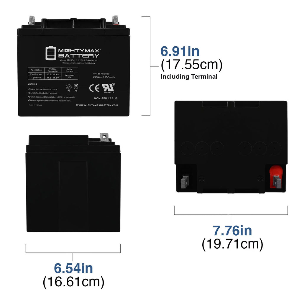 12V 50AH SLA Replacement Battery H119871