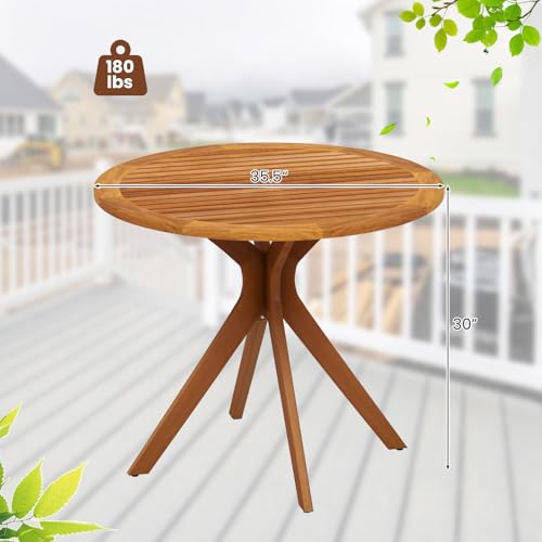 Round Wood Bistro Table N723926