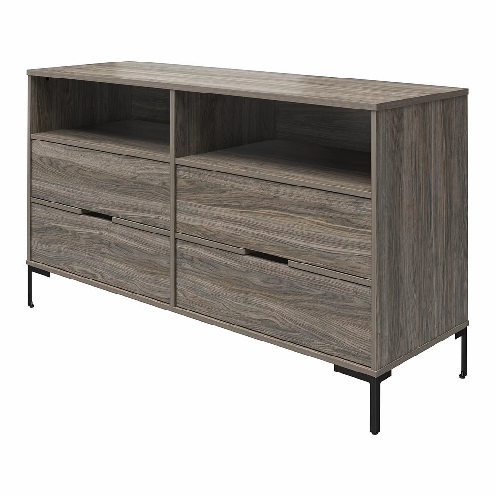 Weathered Oak Wide Dresser I3422