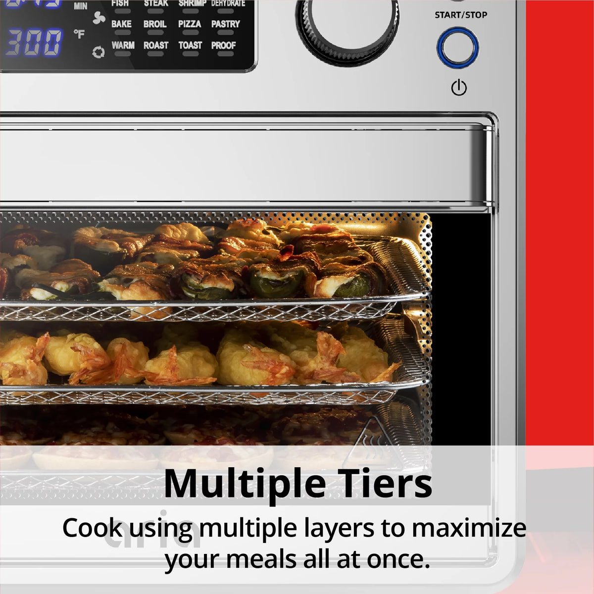 17QT Stainless Steel Air Fryer & Toaster Oven I852