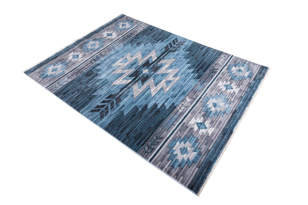 5x7 Modern Faded Area Rug W816