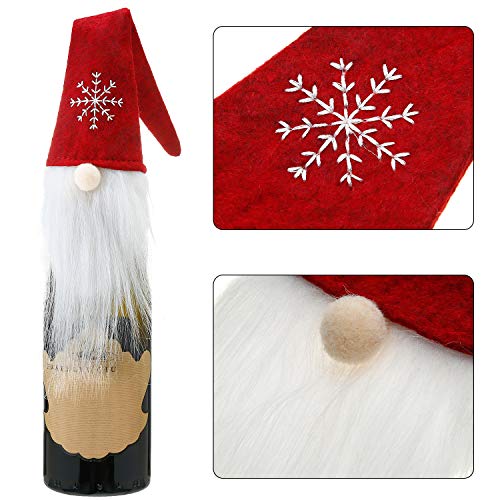 6 Sets Christmas Wine Bottle Cover Hats Z305