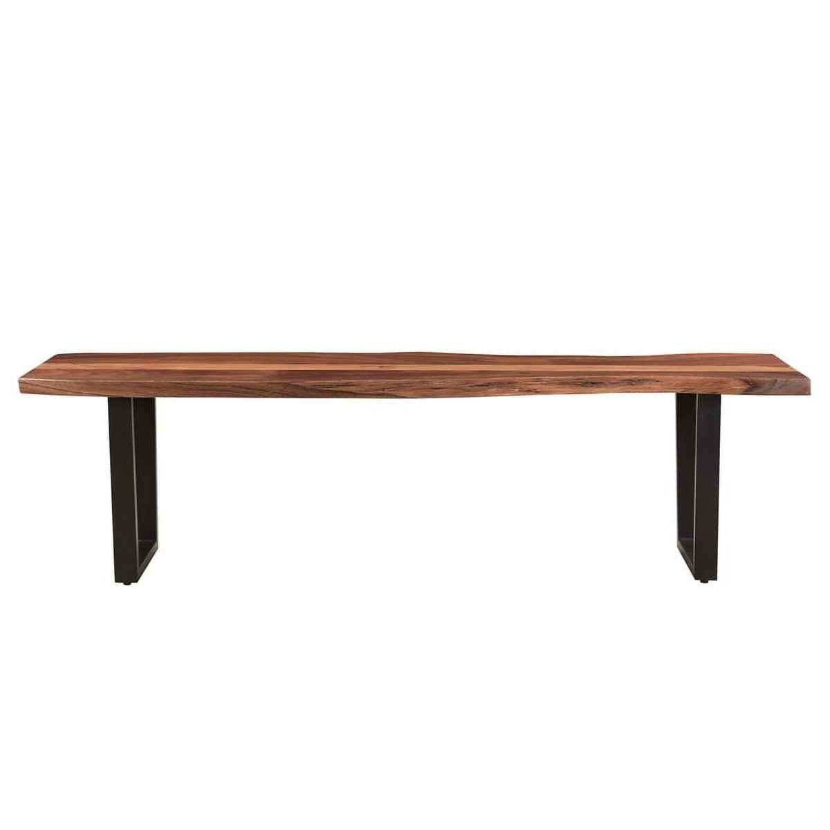66" Live Edge Solid Wood Dining Bench Y6617