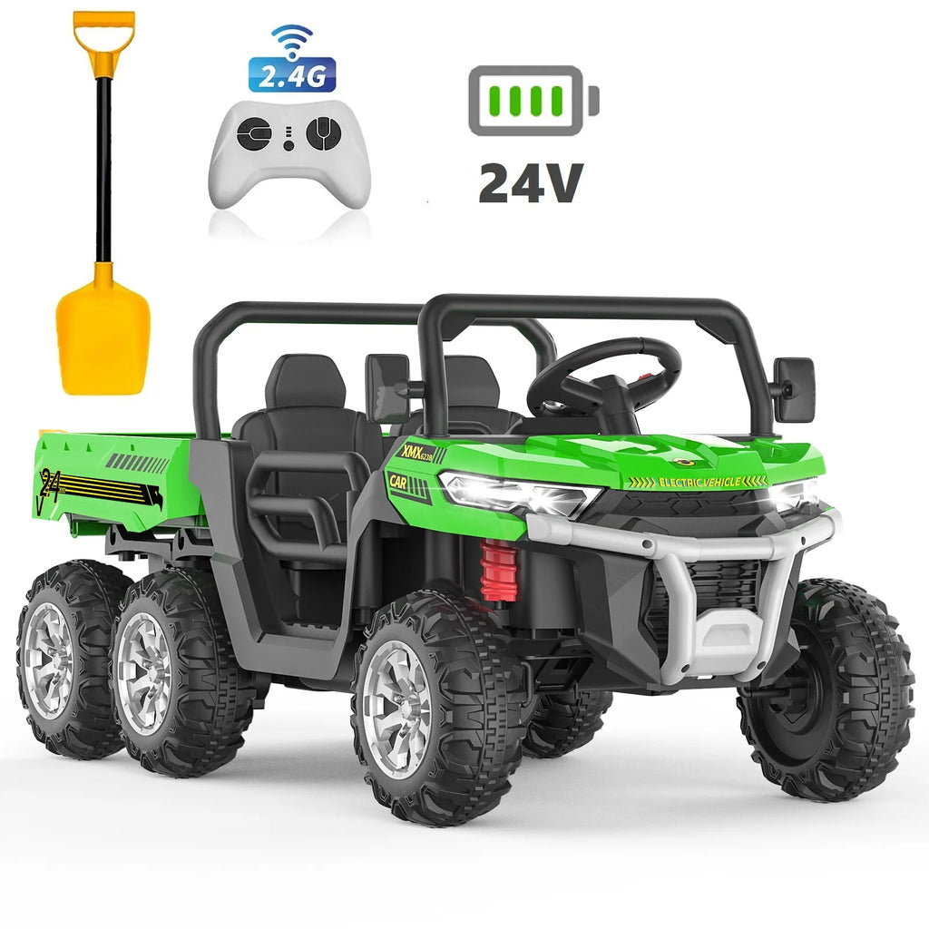 24V 6 Wheels Kids Electric Ride on Dump Truck with Trailer F383728