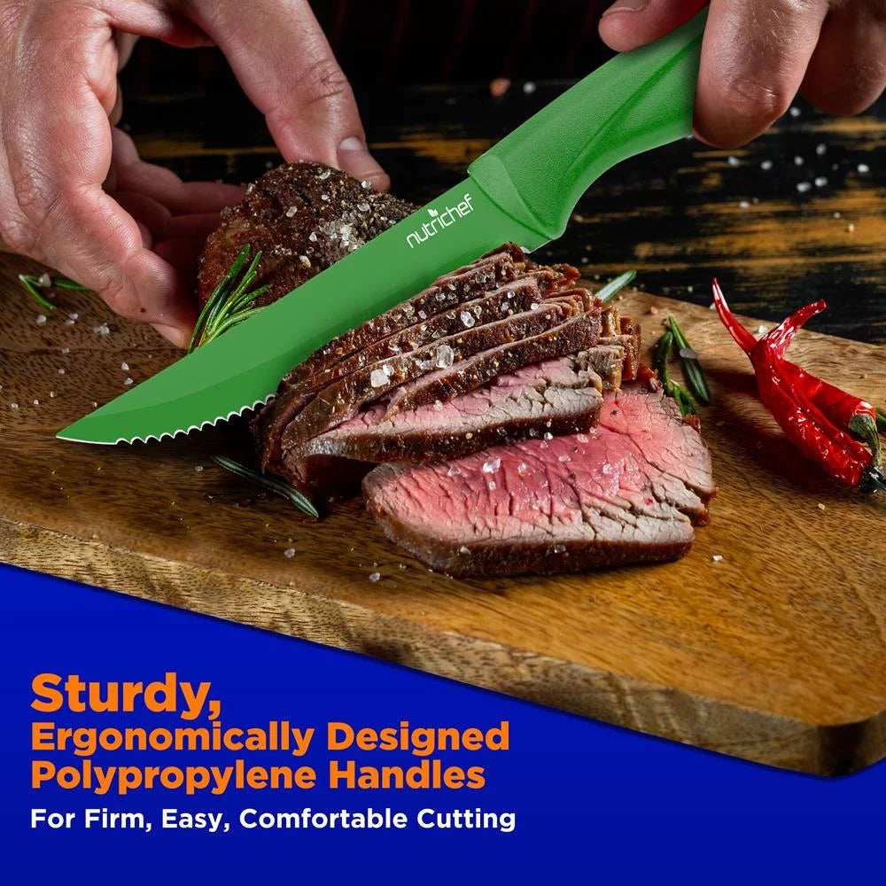 8 Piece Non-stick Stainless Steel Kitchen Knife Set L815307