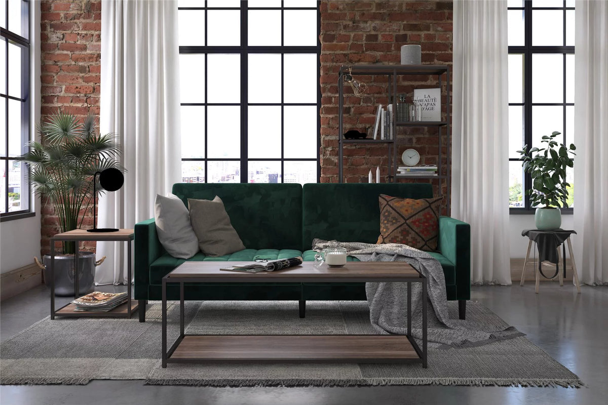 Green Velvet Futon R96990