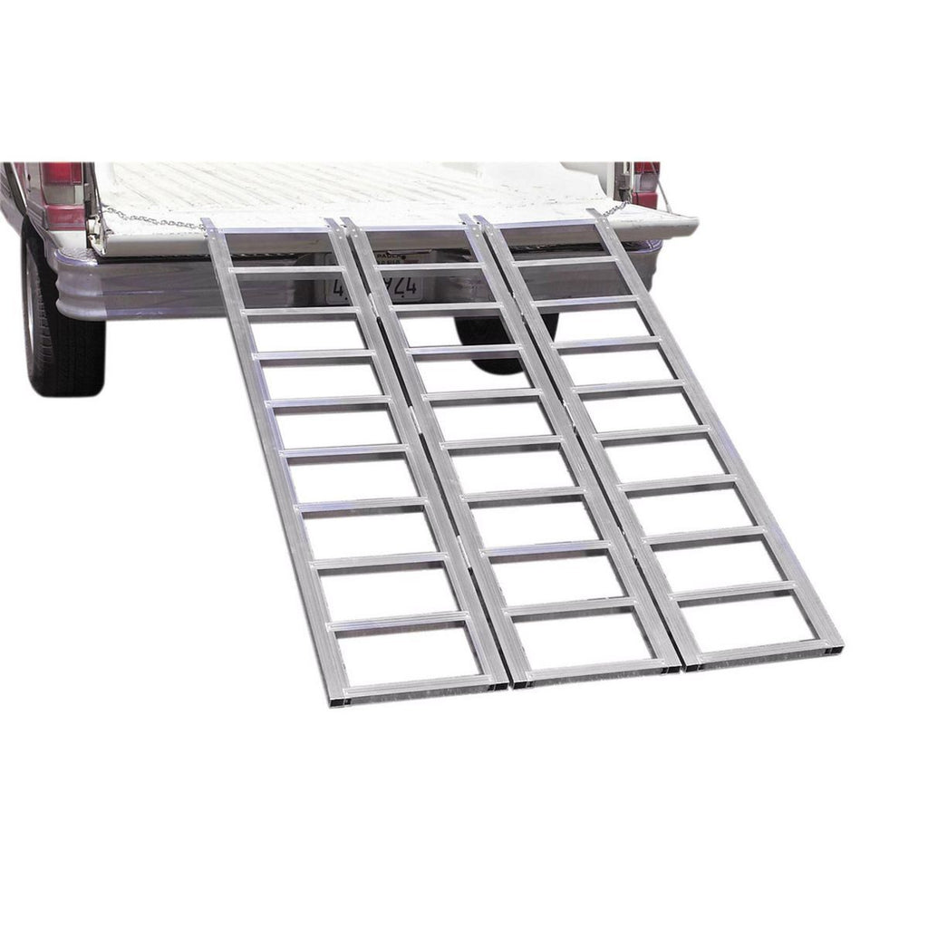 1500 lb. Capacity 45 in. x 69 in. Tri-Fold Aluminum Loading Ramp F982
