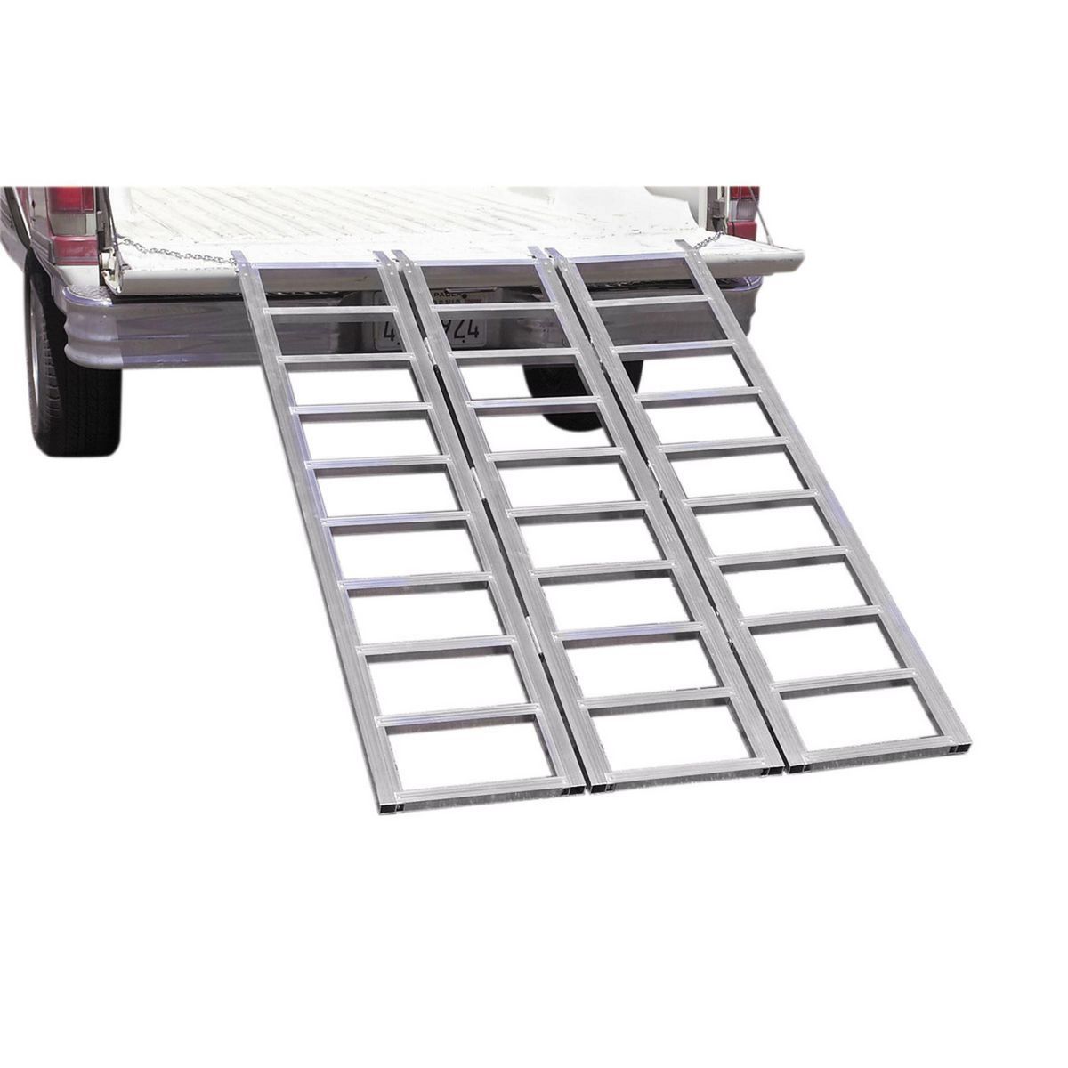 1500 lb. Capacity 45 in. x 69 in. Tri-Fold Aluminum Loading Ramp F982