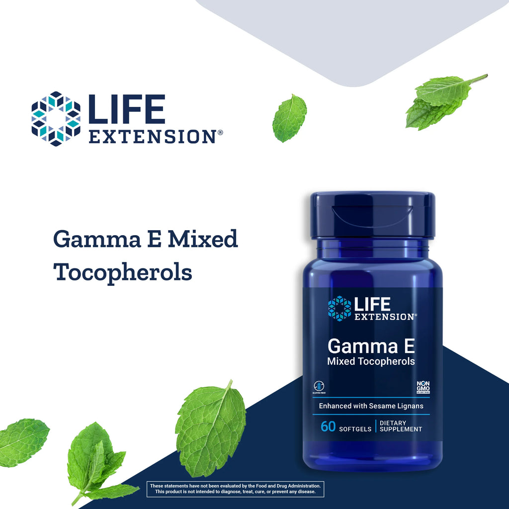 Vitamin E Mixed Tocopherols with Sesame Lignans 60 Softgels X329