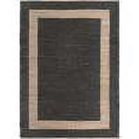 Black Navy Blue 9' x 12' Jute Rug I885