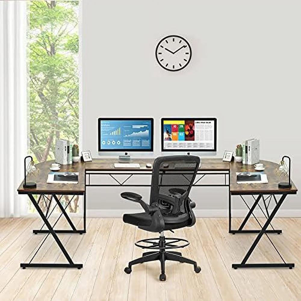 L-Shaped Black Gaming Desk H852284