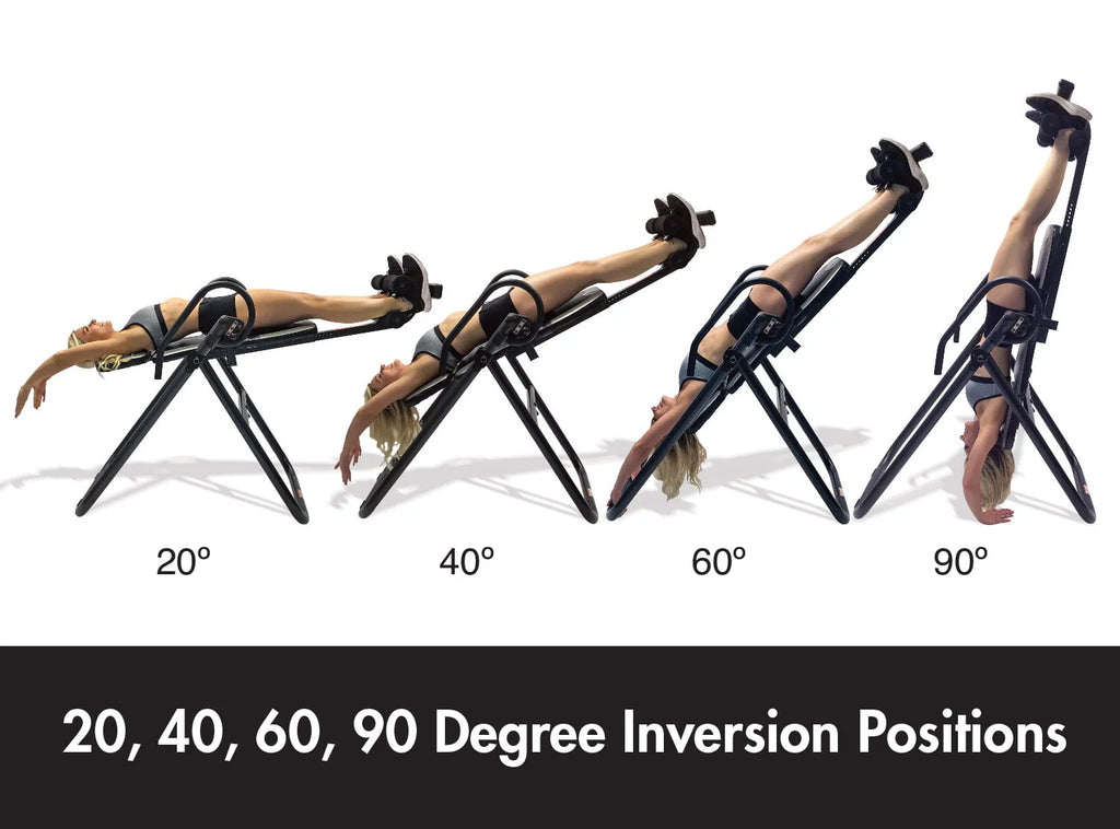 Black 300lb Weight Capacity Heat and Vibration Massage Inversion Table W60689