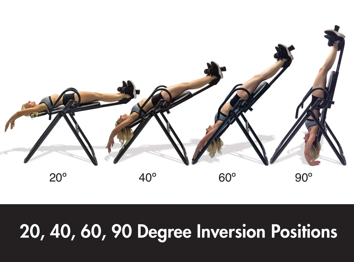 Black 300lb Weight Capacity Heat and Vibration Massage Inversion Table W60689